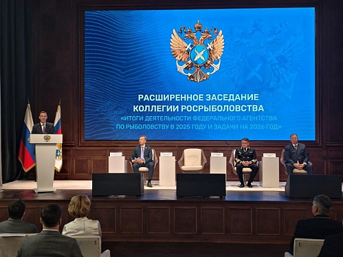 Руководитель Федерального агентства по рыболовству Илья Шестаков провел расширенное заседание Коллегии Росрыболовства.